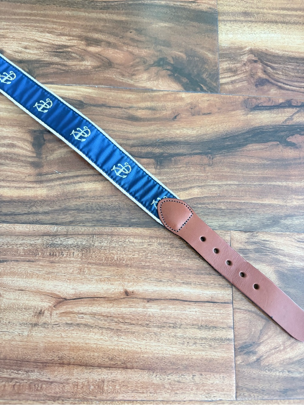 Leather Man Ltd Limited Men’s Sailing Anchor Canvas Belt 32 34 Waist